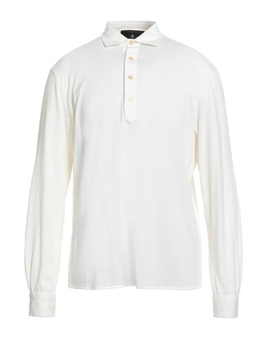 FILIPPO DE LAURENTIIS Polo shirt Ivory 100% Cotton