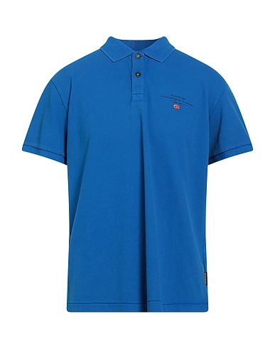NAPAPIJRI Polo shirt Blue 100% Cotton