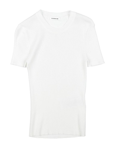 P.A.R.O.S.H. T-shirt Bianco 82% Cotone, 18% Poliestere