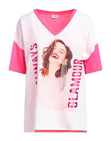 LIU •JO T-shirt Light pink 95% Viscose, 5% Elastane, Polyester