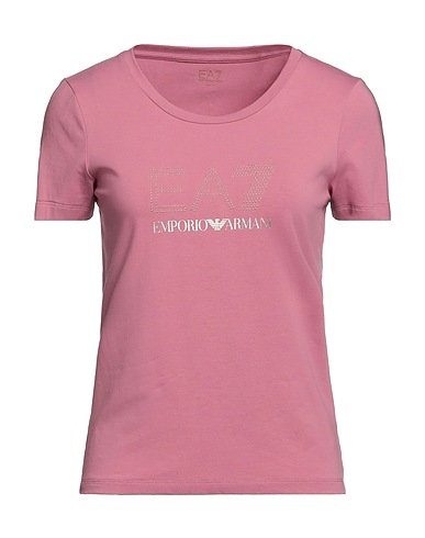 EA7 T-shirt Antique rose 95% Cotton, 5% Elastane