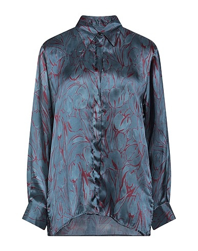 XACUS Patterned shirts & blouses Slate blue 100% Viscose