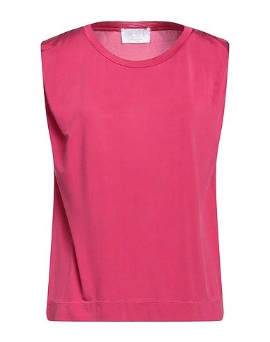 DANIELE FIESOLI Basic T-Shirt Garnet 92% Cupro, 8% Elastane