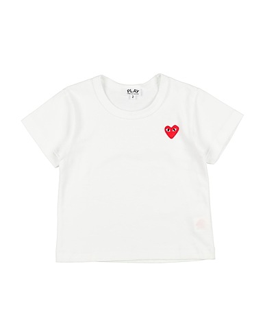 COMME des GARÇONS PLAY Ｔシャツ ホワイト コットン 100%