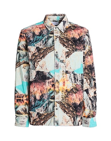 TOPMAN 柄入りシャツ ブラック コットン 100%