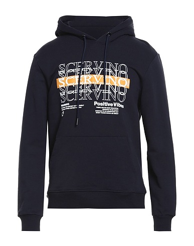 ERMANNO SCERVINO Hooded track jacket  Midnight blue 100% Cotton