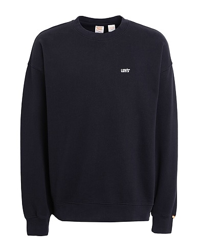 LEVI'S Sweatshirt GOLD TAB CREW NECK Black 100% Cotton