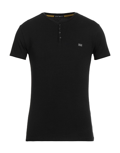 YES ZEE by ESSENZA T-shirt Black 95% Cotton, 5% Elastane