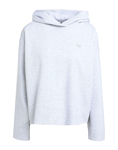 ADIDAS ORIGINALS Hooded track jacket  PREMIUM ESSENTIALS SHORT HOODIE
 Light grey 67% Cotton, 33% Recycled polyester