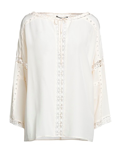 SEVENTY VENEZIA Silk top Ivory 100% Silk, Viscose