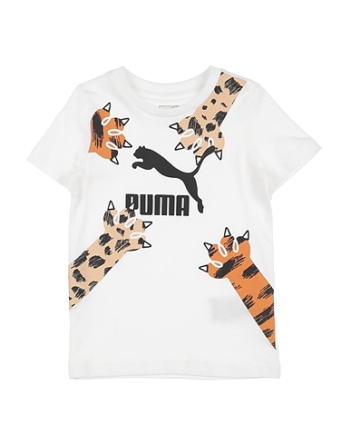 PUMA T-shirt CLASSICS PUMA MATES Tee
 White 100% Cotton, Polyester