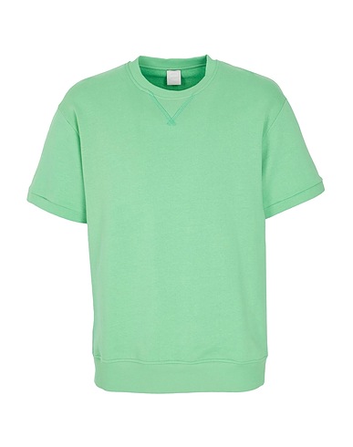 8 by YOOX Felpa HEAVY ORGANIC COTTON OVER-SIZE T-SHIRT
 Verde 100% Cotone