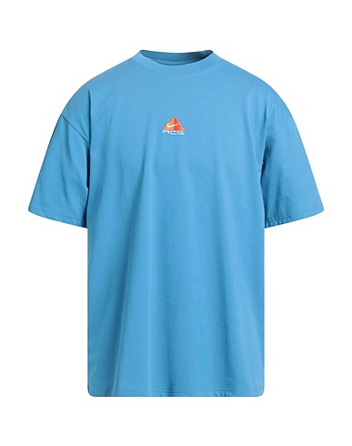 NIKE T-Shirt Blaugrau 63% Polyester, 37% Baumwolle