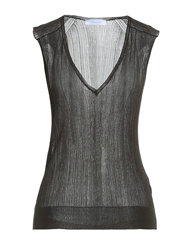 CRUCIANI Silk top Dark green 100% Silk