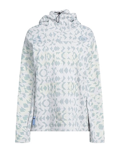 McQ Alexander McQueen Hooded track jacket  Light grey 100% Cotton, Polyester