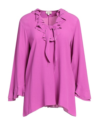 HER SHIRT HER DRESS Top Mauve 60% Viscose, 40% Silk