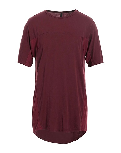 ISO.POETISM by TOBIAS BIRK NIELSEN Basic T-shirt Burgundy 100% Cotton, Viscose, Elastane