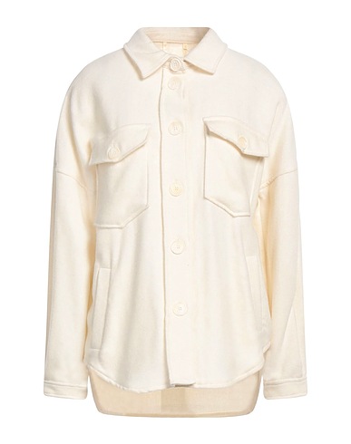 MARKUP Solid colour shirts & blouses Cream 50% Acrylic, 27% Polyester, 20% Wool, 3% Other Fibres