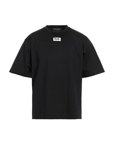 DOLCE&GABBANA Oversize-T-Shirt Black 59% Cotton, 38% Polyamide, 3% Elastane, Polyurethane, Synthetic fibers