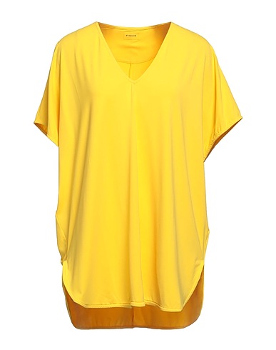 FISICO Basic T-Shirt Yellow 86% Polyamide, 14% Elastane