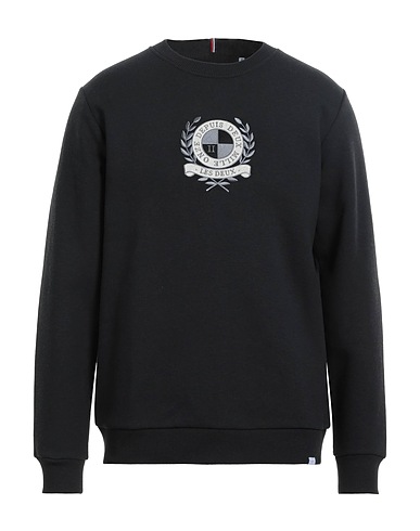 LES DEUX Sweatshirt Black 60% Cotton, 25% Wool, 15% Polyester