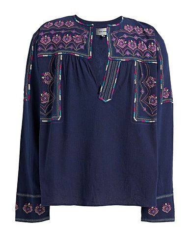 ISABEL MARANT Patterned shirt Midnight blue 100% Cotton
