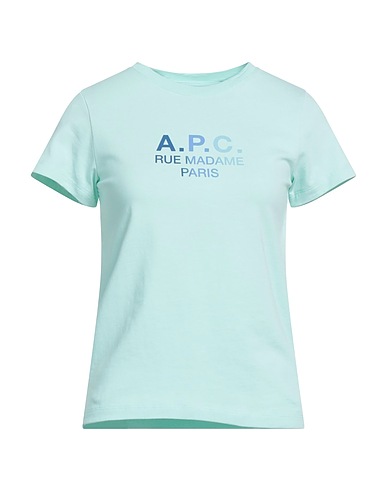 A.P.C. T-shirt Turquoise 100% Cotton