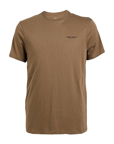 ARMANI EXCHANGE Basic T-Shirt Khaki 100% Cotton