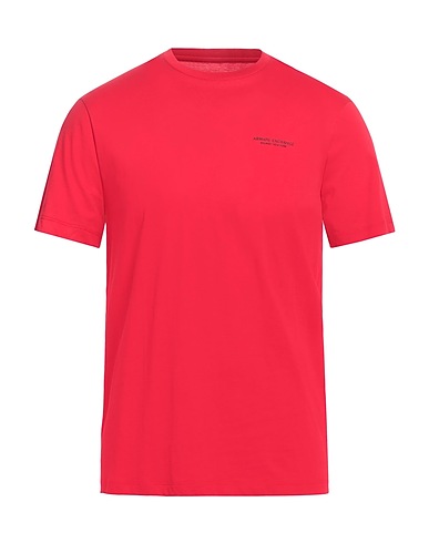 ARMANI EXCHANGE Basic T-Shirt Tomato red 100% Cotton