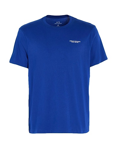 ARMANI EXCHANGE Basic T-Shirt Blau 100% Baumwolle