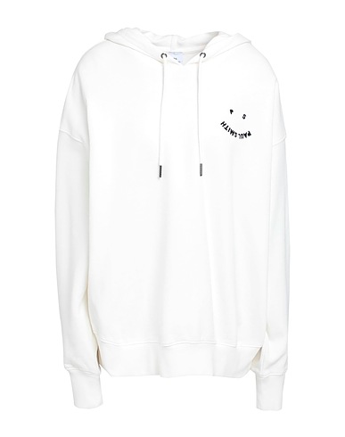 PS PAUL SMITH Hooded track jacket  White 100% Organic cotton