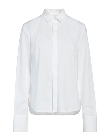 ENFÖLD Solid colour shirts & blouses White 94% Cotton, 6% Elastane