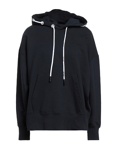 PALM ANGELS Hooded track jacket  Black 100% Cotton, Elastane