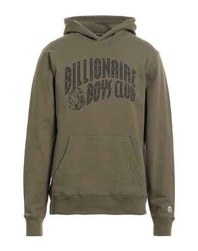 BILLIONAIRE BOYS CLUB Hooded track jacket  Military green 100% Cotton