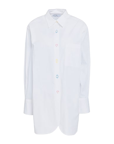 PS PAUL SMITH Shirts White 94% Organic cotton, 6% Elastane
