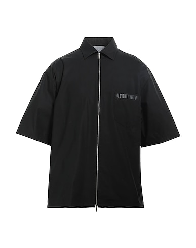 VETEMENTS Solid colour shirt Black 100% Cotton