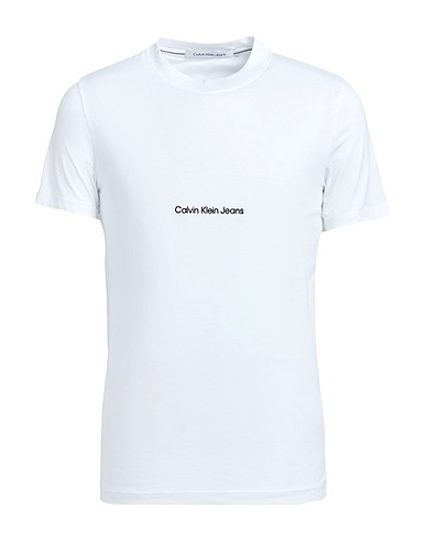 CALVIN KLEIN JEANS T-shirt White 100% Cotton