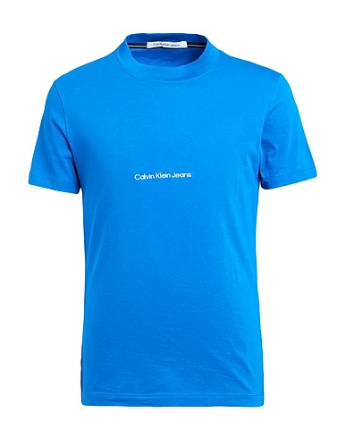 CALVIN KLEIN JEANS T-shirt Azure 100% Cotton