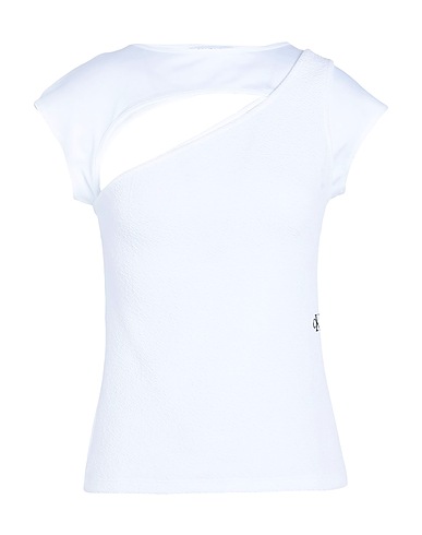 CALVIN KLEIN JEANS T-shirt White 72% Polyester, 24% Cotton, 4% Elastane