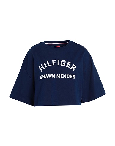 TOMMY HILFIGER T-shirt Navy blue 100% Cotton