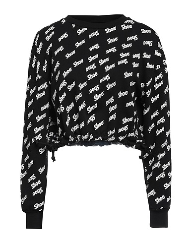 SHOE Sweatshirt Black 100% Cotton