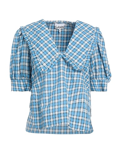 GANNI Top Azure 61% Organic cotton, 30% Recycled polyester, 9% Polyamide