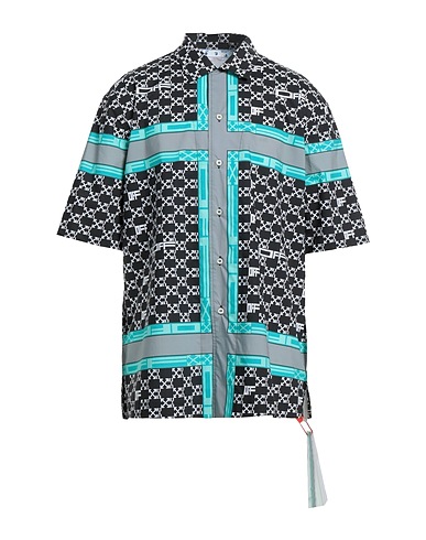 OFF-WHITE™ Camicia fantasia Nero 100% Cotone