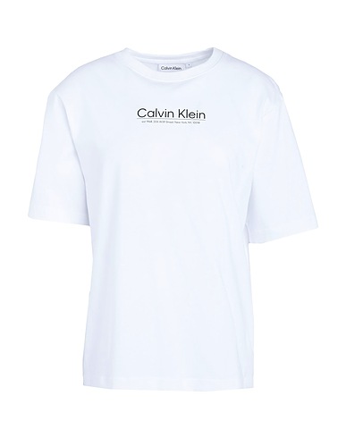 CALVIN KLEIN Basic T-Shirt White 100% Cotton