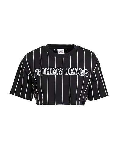TOMMY JEANS Ｔシャツ ブラック コットン 100%