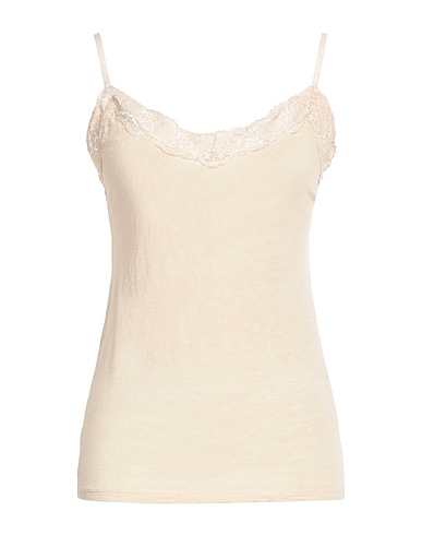 120% LINO Canotta Beige 95% Lino, 5% Elastan