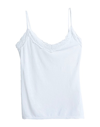 120% LINO Canotta Bianco 95% Lino, 5% Elastan