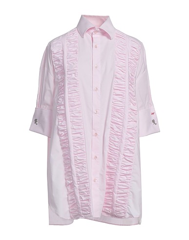 RAF SIMONS Solid color shirts & blouses Light pink 100% Cotton