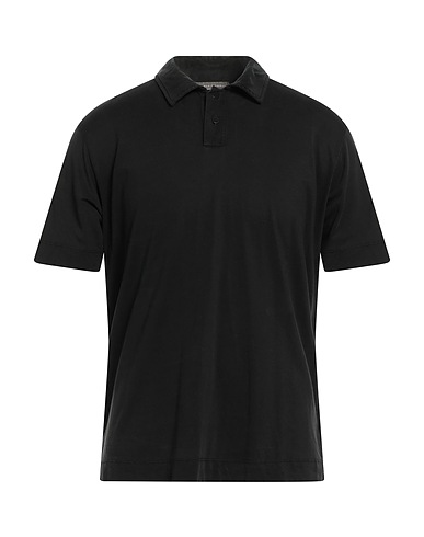 DANIELE FIESOLI Polo shirt Black 50% Cupro, 50% Cotton