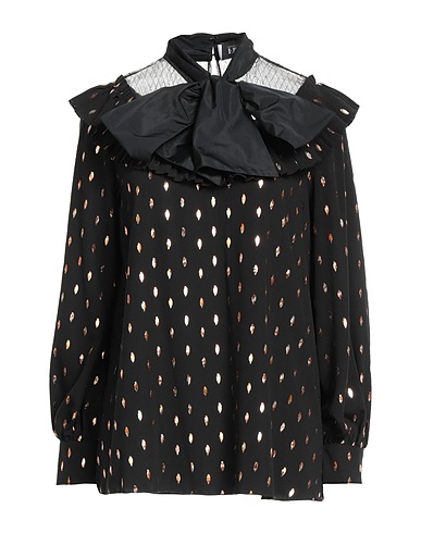 FRASE FRANCESCA SEVERI Top Black 100% Polyester, Polyamide